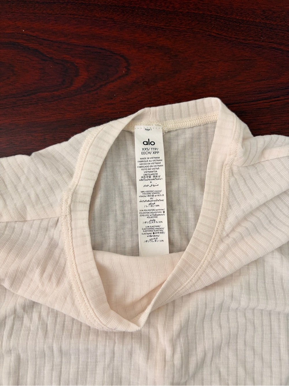 Alo Ribbed Long-Sleeve - Picture 2 of 4